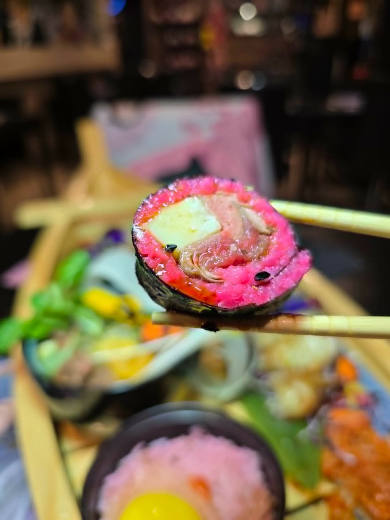 Maki au riz rose